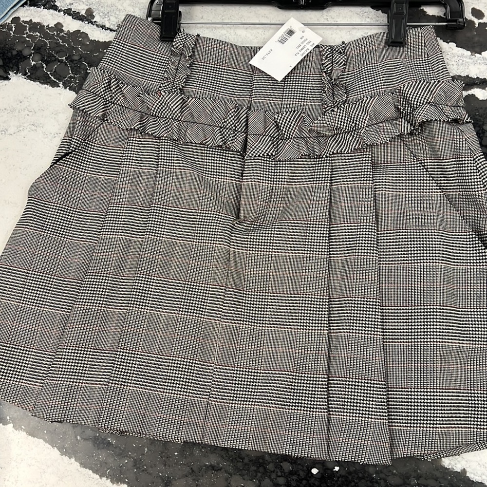 Marissa Webb grey plaid skirt NWT